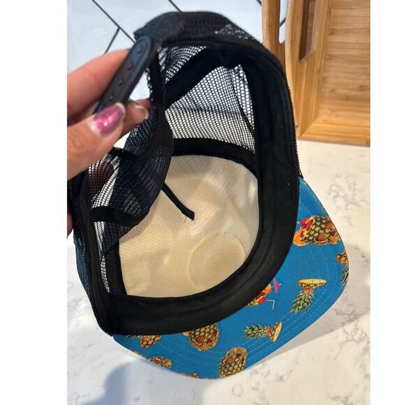 Vans Off the wall Men’s Classic patch pineapple print Skulls Blue snap back Hat - Picture 6 of 6